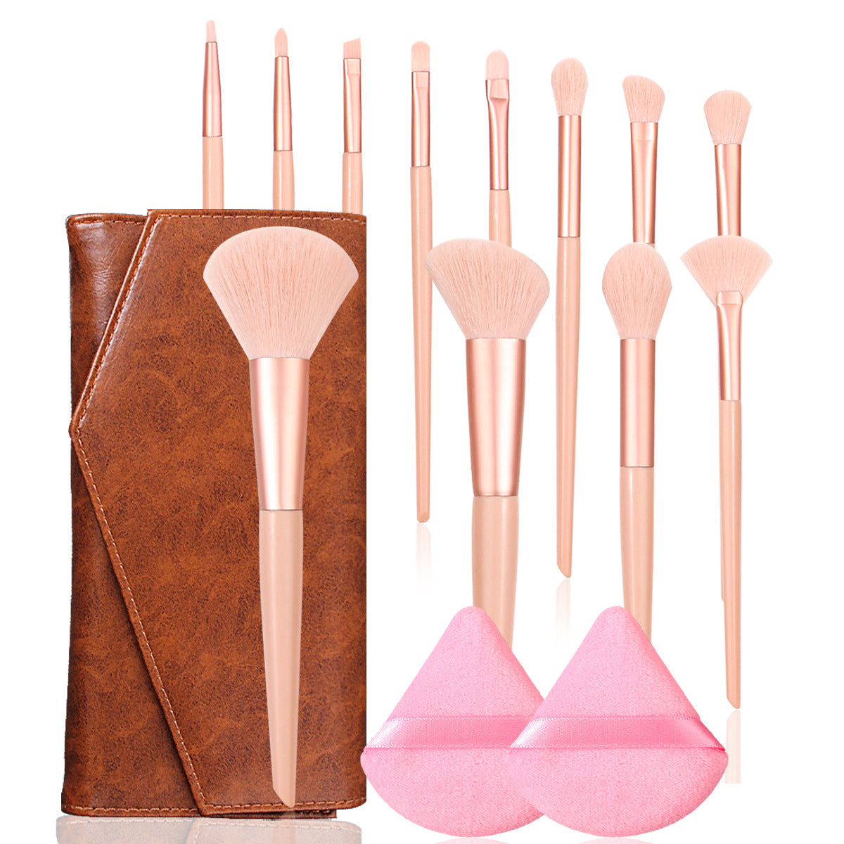 12 PCs Makeup Brush Set Soft Hair Beauty Tools